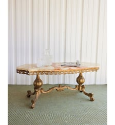 Table basse en marbre Marie-Pierre N°92- Produit chiné Debongout