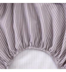 Drap housse en satin de coton lavé Lacoste Home
