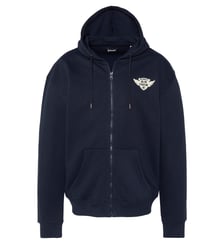 Sweatshirt zippé à capuche army Schott