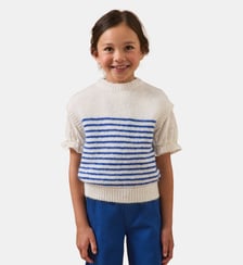 Pull rayé sans manches Cyrillus