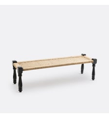 Banc indien en corde et bois de manguier La Redoute Interieurs