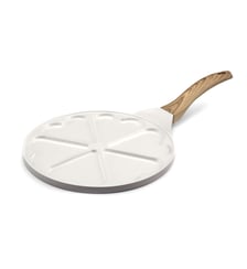 Mythic - Poêle avec 6 cœurs 25.7 cm avec revêtement en céramique blanc Cuisinox
