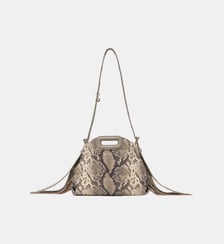 Sac Miss M mini embossé python Maje