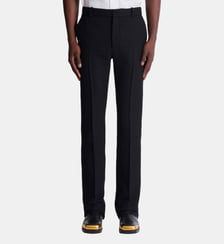 Pantalon à pinces en grain de poudre Balmain