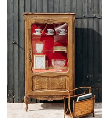 Vitrine en chêne massif Victoria N°1292- Produit chiné Debongout