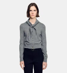 Cardigan en maille pointelle Sandro