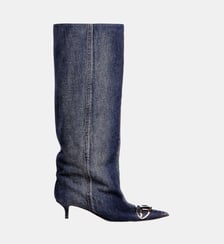 D-Venus-Botte slouchy à hauteur de genou en denim Diesel