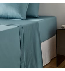 Drap plat uni en satin de coton, 153 fils La Redoute Interieurs