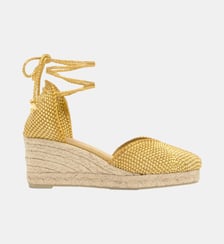 Espadrilles compensées en jute à fils métallisés CORA Castaner