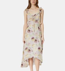 Robe longue volantée imprimé The Kooples