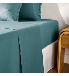 Drap plat uni en percale de coton, 80 fils La Redoute Interieurs