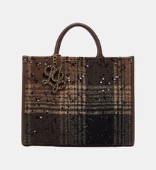 Sac moyen format à carreaux avec paillettes Liu Jo