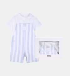 Ensemble salopette et tee-shirt BOSS Kidswear