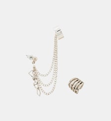 Set de 2 bijoux d'oreilles squelette Halloween Balaboosté