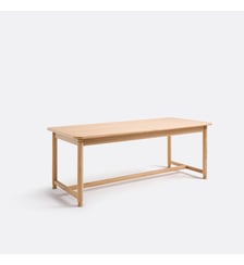 Table à manger, extensible, en chêne et plaqué, 6 à 10 couverts La Redoute Interieurs