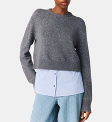 Pull strassé avec details amovibles Maje
