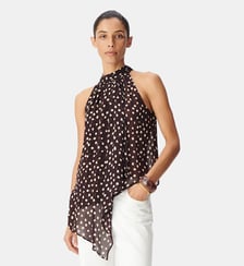Top fluide asymétrique imprimé pois Ikks