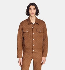 Blouson denim motif Square Cross Sandro