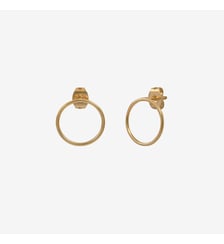 Boucles d'oreilles dorées - circle Caroline Najman