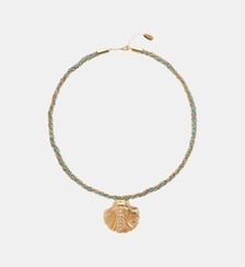 Collier de perles et chaîne avec pendentif coquillage RESSAC Hipanema
