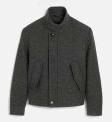 Blouson Harrington rembourré unisexe en laine AMI Paris