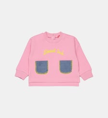 Sweat-shirt à col rond avec logo Diesel Kids