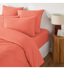 Housse de couette unie en coton lavé La Redoute Interieurs