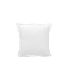 Lot De 2 Taies D'Oreiller  Gaze de coton lavé finition frangée, 65x65 cm Madura