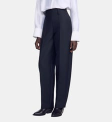 Pantalon barrel en tweed Sandro