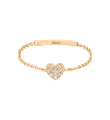 Magic touch bague chaîne cœur Djula
