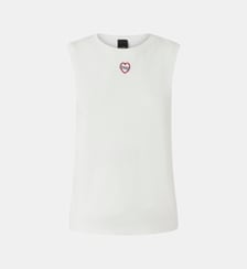 T-shirt sans manches à broderie cœur Pinko
