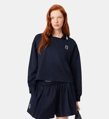 Sweatshirt col polo Piqué oversize Lacoste