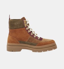 Boots JOELLE cuir suédé et velours Odaje