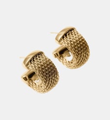 Boucles d’oreilles en maille plaquées or jaune 18 carats Aristocrazy