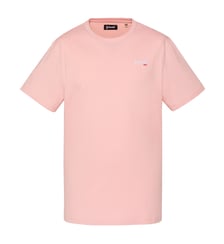 T-shirt brodé gris chiné Schott