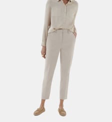 Pantalon psidiko2 - Motif uni - Coupe cigarette Caroll