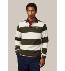 Polo De Rugby Peaks À Manches Longues Coupe Regular Hackett London