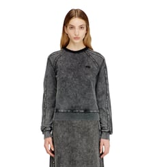 Sweat-shirt avec bandes et broderie Oval D Diesel