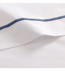 Drap plat en percale de coton Yves Delorme