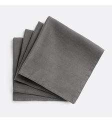 Lot de 4 serviettes de table lin lavé Victorine La Redoute Interieurs
