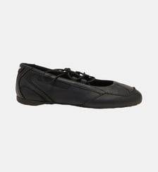 D-Mile-Ballerines à lacets en cuir et mesh Diesel