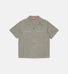 Chemise à manches courtes avec logo Diesel Kids