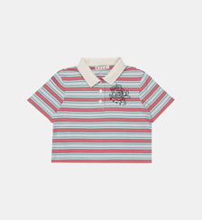 Polo rayée avec logo Marni