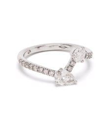 Bague Toi+Moi 0.25 carat 0.35 carat pavée Loyal.e Paris
