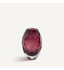 Vase en verre épais bourgogne AM.PM