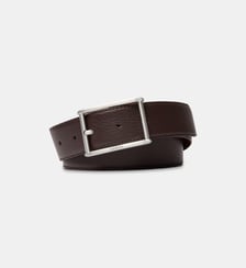 Ceinture en cuir boucle signature Lancel