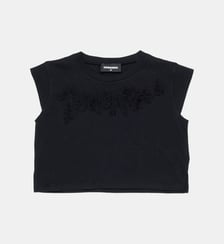 T-shirt sans manches avec logo Dsquared2