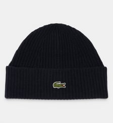 Bonnet laine côtelée Lacoste