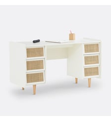 Bureau double caisson 6 tiroirs La Redoute Interieurs