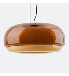 Suspension en verre coloré Ø45 cm La Redoute Interieurs